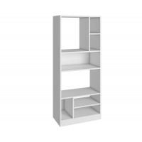 Manhattan Comfort 23AMC6 Valenca Bookcase 3.0 with  8 shelves in White